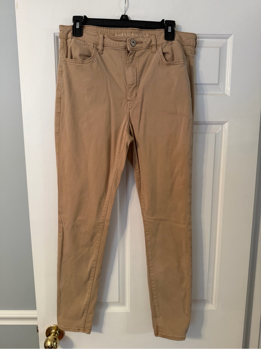 American Eagle Outfitters Tan Cropped Chino Ankle Pants